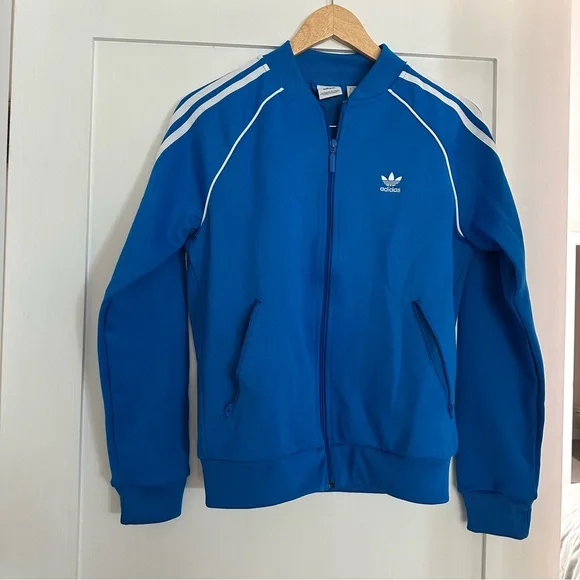 Blue Adidas Zip Up Jacket - Picture 1 of 3